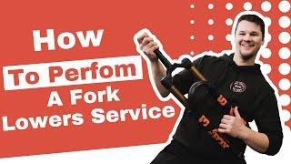 How to perform a fork lowers service | Full Cycle Ottawa