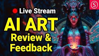 AI ART R  Review and Feedback - Live Stream - Join me & Have Fun