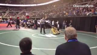West Bloomfield's Ross Bahro advances to quarter finals #mipzwrestling