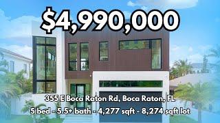 INSIDE A $4,990,000 NEW CONSTRUCTION HOME IN BOCA RATON, FL / LUXURY HOME TOURS / HOME FOR SALE