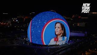 Kamala Harris ad takes over Vegas Sphere