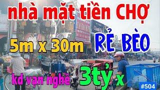 Bán NHÀ MẶT TIỀN CHỢ, Kinh Doanh vạn ngành nghề, Ngay KCN Vsip, Giá Siêu Rẻ. 3tỷ x. #504