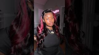 Red Highlight Honest Amazon Wig Review ️ #amiyanushen #wigreview #amazonwigs