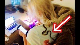 Pranking My Mom With a SNAKE!!!!!(She Got SUPER Scared)