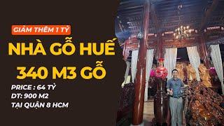 Giảm thêm 1 tỷ còn 64 tỷ bán biệt thự 340m3 gỗ kiểu Huế tại Q8 HCM