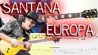 Santana - Europa (Guitar Lesson With TAB & Score)
