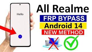 All Realme : Gmail Account/ FRP Bypass - ANDROID 14 (without pc)