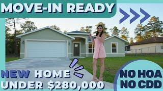 MOVE-IN READY NEW HOME  UNDER $280,000 NEAR ORLANDO! - NO HOA or CDD 