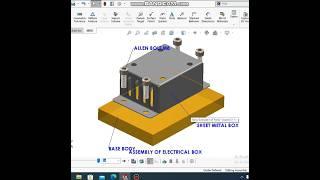 Sheet Metal Encloser Box | #solidworks | #autocad | #viral | #ytshorts