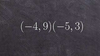 Applying the distance formula to find the distance between two points