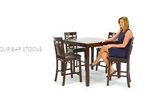 Ashley HomeStore | Bennox Counter Height Dining Room Table and Bar Stools