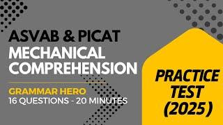 Mechanical Comprehension Practice Test for the ASVAB & PiCAT #acetheasvab #grammarhero