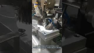 How the Bristle Brush Manufacturing Process -- 2Axis 1Tufting Machine--PIWEI  Manufacturer