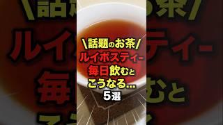 【40代50代60代70代】話題のお茶｜ルイボスティーを毎日飲むとこうなる…5選　#今日から使える健康情報館