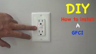 How to replace or install an electrical outlet with a ( GFCI ) outlet in and older home.