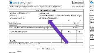 how to download bank challan e-reciept by mp treasury