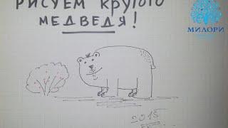 Как нарисовать медведя поэтапно
