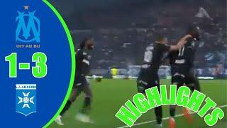 Hightlight Fooball  Match | Marseille vs Auxerre | 1-3 | Disaster in  MARSEILLE Defense