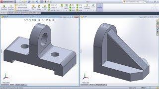 SolidWorks Practice Exercises for Beginners - 5 | SolidWorks Part Modeling Tutorial