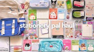 stationery pal haul  unboxing aesthetic pens, cute notebooks, highlighters + more!