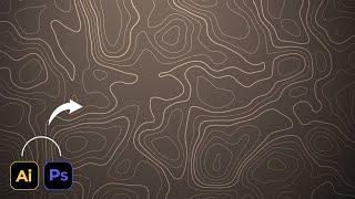 Create Topographic Contour background Using Photoshop and Illustrator