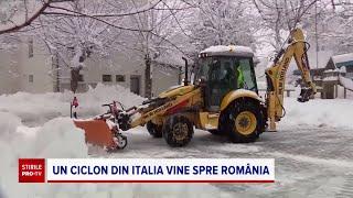 Zăpada pune stăpânire pe România. Ce zone sunt vizate de ciclonul mediteraneean