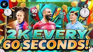 OMG! 2K EVERY 60 SECONDS EAFC 25 BEST TRADING METHOD (EA FC 25 SNIPING FILTERS & FLIPPING)