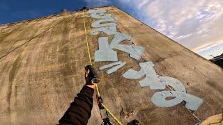 Graffiti Letters Rappel + Camp on Abandoned Hotel