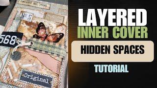 Layered flip INNER Cover tutorial for your Junk Journal | Interactive Flip page #junkjournalideas