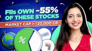 2 stocks with highest FII holdings | Market cap over ₹20,000 Cr