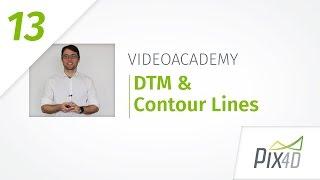 Automatic DTM generation and Contour Lines - Pix4Dmapper Video Tutorial 13