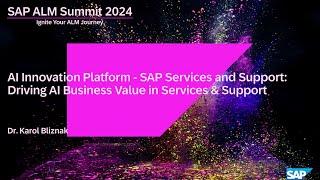 Driving AI business value in SAP Services & Support with the AI innovation platform