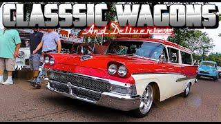 BEAUTIFUL CLASSIC WAGONS!!! Hot Rod Wagons! Custom Wagons & Delivery Vehicles! Classic Car Show USA!