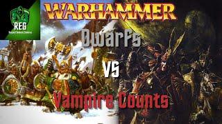 Warhammer Fantasy 6th Edition Battle Report | Dwarfs vs Vampire Counts