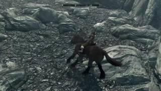 Skyrim Special Edition: Ep:8 - Horse Tilting Up the Mountain! - PS4