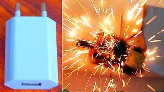 Deadly USB Charger (Fake Apple) + Explosions