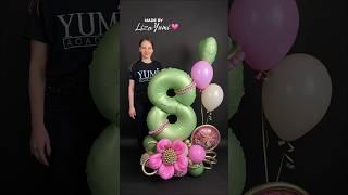 A balloon number set #balloondecoration #balloonideas #diy #balloondecor #balloon_pop #balloondiy