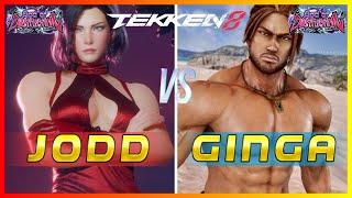 Tekken 8  Fate Jodd (Leaderboard Rank #1 Nina) Vs Ginga (Eddy)  Ranked Matches