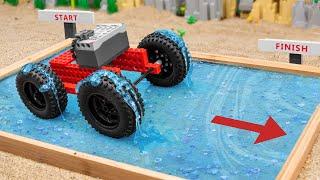 Lego Technic Water Truck Slime Sand Challenge | FM Lego Technic