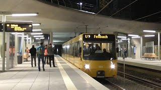 Die ersten Stadtbahnen an der neuen Staatsgalerie | Stadtbahnen Stuttgart