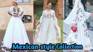 white Mexican style Frock ll Mexican style ll Diffrent style in white #creativetrove