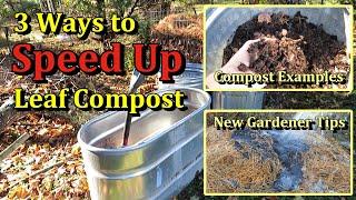 How to Speed Up Leaf Composting & Ways to Compost Leaves (Get Leaf Compost 6 Months Sooner!)