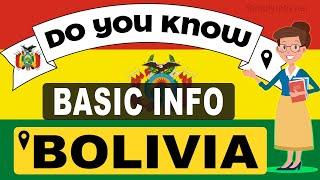 Do You Know Bolivia Basic Information | World Countries Information #21- General Knowledge & Quizzes