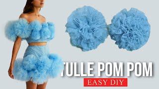 DIY TULLE POM POM BALLS