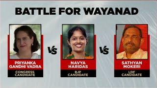 Wayanad By-Poll: Priyanka Gandhi, Satyan Mokheri, Navya Haridas | Three-Way Contest In Wayanad