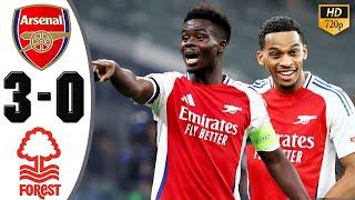 Arsenal vs Nottingham Forest 3-0 Highlights & All Goals 2024 HD