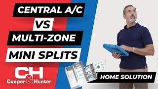 Cooper&Hunter Multi-Zone Mini-Split System vs Central A/C in Home (2020)