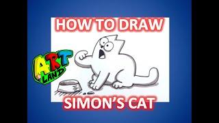 How to Draw SIMON'S CAT!!!