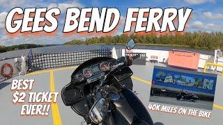 Motorcycle Trip to Camden AL| Millers Ferry Lock & DAM| I RODE THE FERRY| I hit 40,000 miles!!!