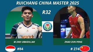 M ZAKI UBAIDILLAH (INA) VS ZHAO JUN PENG (CHN) | RUICHANG CHINA MASTERS 2025